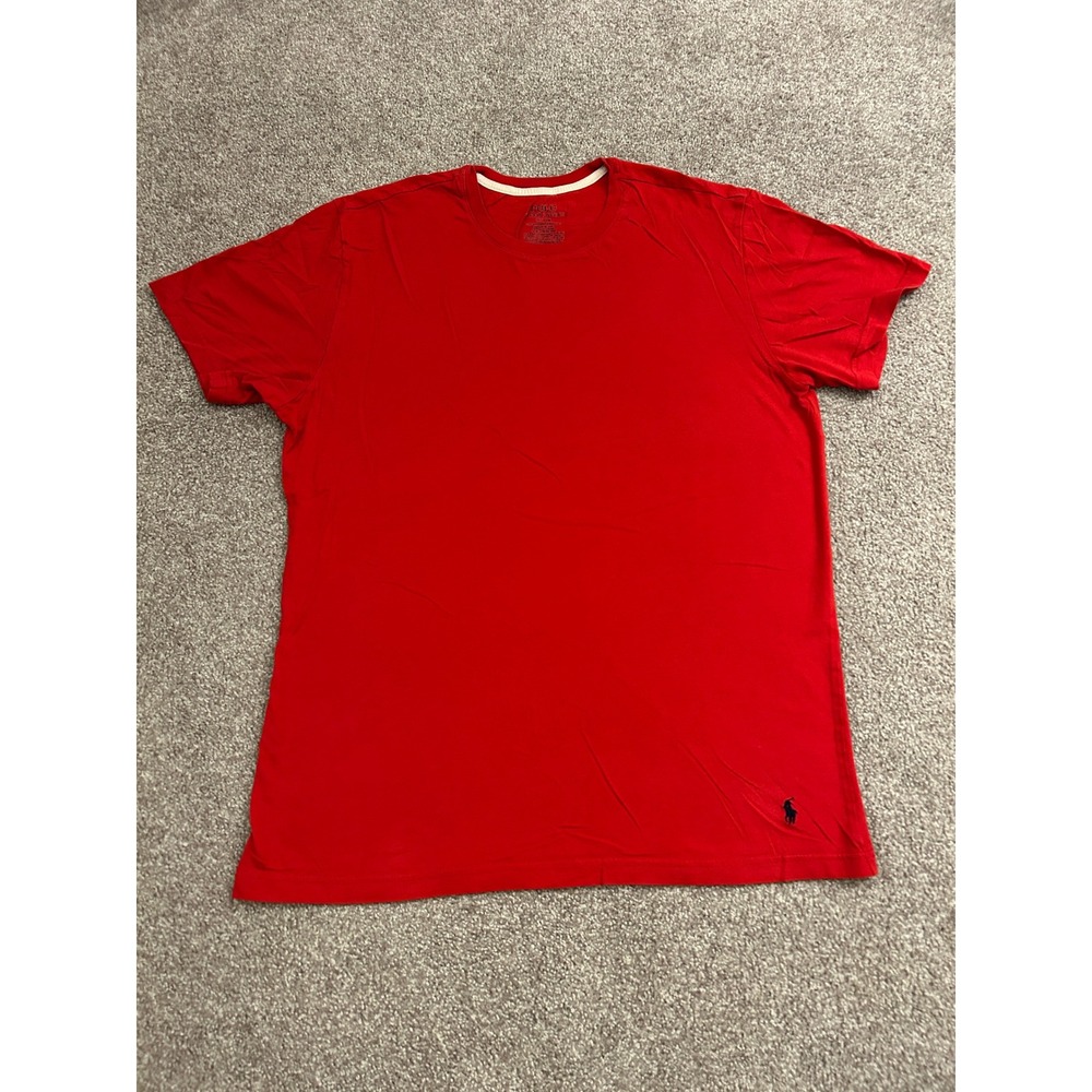 Vintage Polo Ralph Lauren TShirt Mens M Red Excellent Short Sleeve Pony Logo Tee